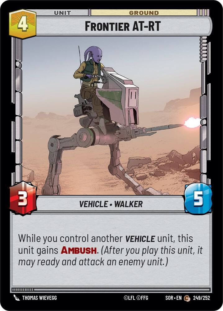 Frontier AT-RT 249/252 Spark of Rebellion Star Wars card