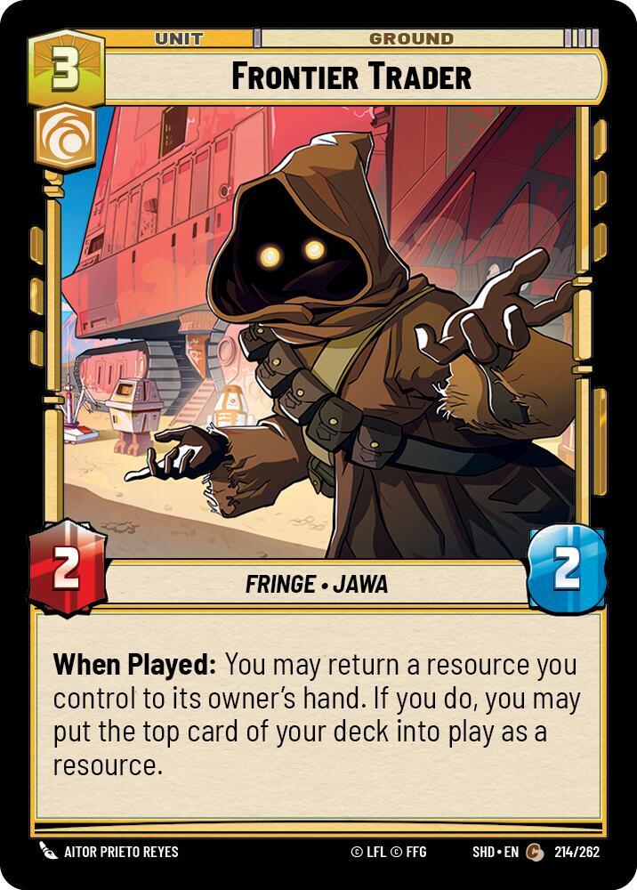 Frontier Trader 214/262 Shadows of the Galaxy Star Wars card