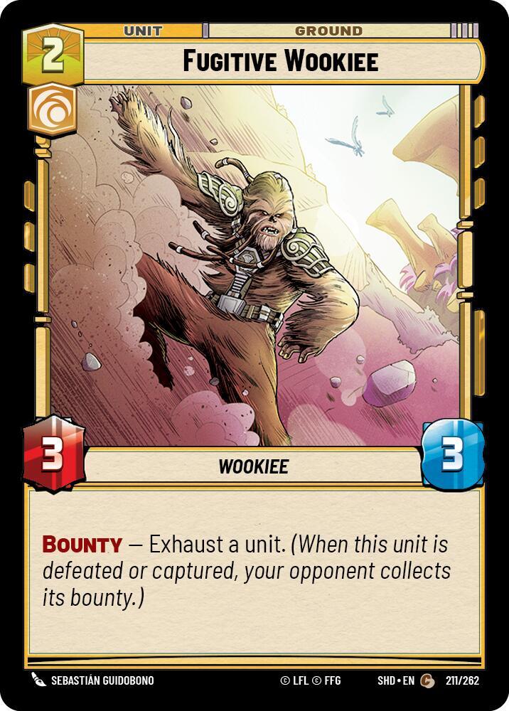Fugitive Wookiee 211/262 Shadows of the Galaxy Star Wars card