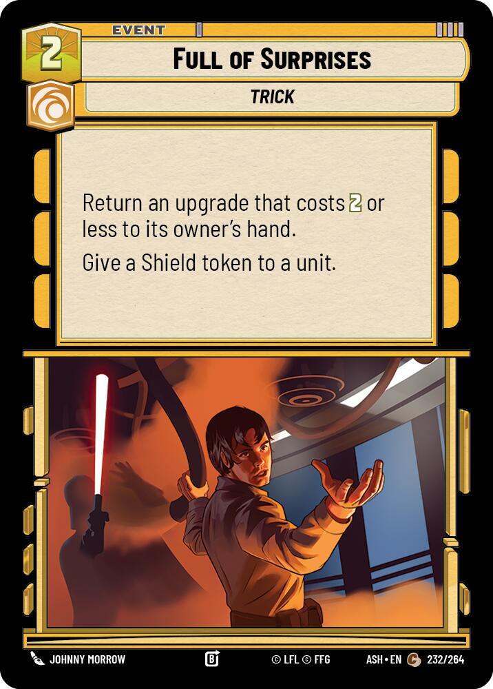 Full of Surprises 232/264 Ashes of the Empire Star Wars card