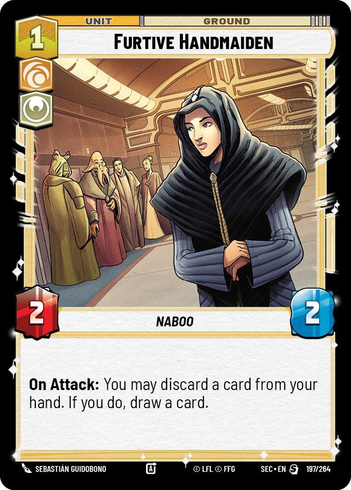 Furtive Handmaiden 197/264 Secrets of Power Star Wars card