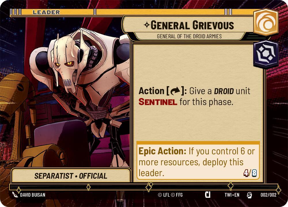 General Grievous - General of the Droid Armies (Hyperspace) 002/002 Prerelease Promos Star Wars card