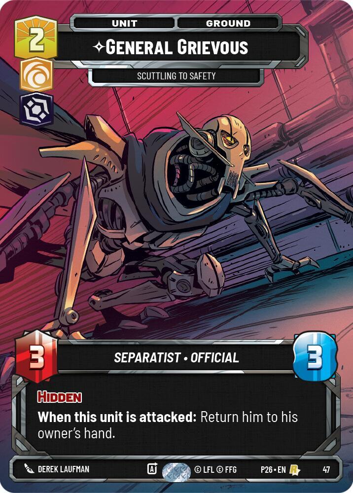 General Grievous - Scuttling to Safety (47) 47 Sector and Regional Promos: Season 1 Star Wars card