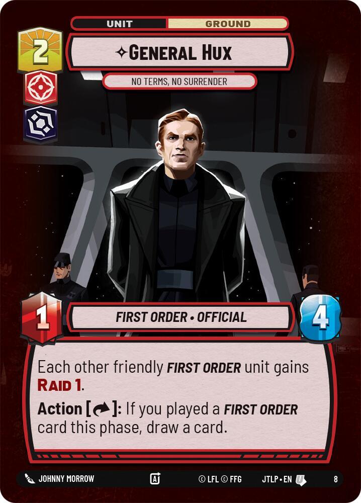 General Hux - No Terms, No Surrender 8 Jump to Lightspeed - Weekly Play Promos Star Wars card
