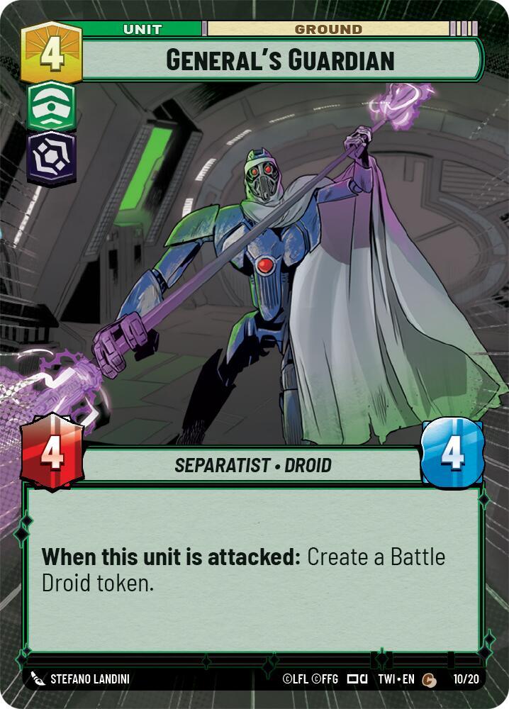 General's Guardian (Hyperspace) 45950 Twilight of the Republic: Weekly Play Promos Star Wars card