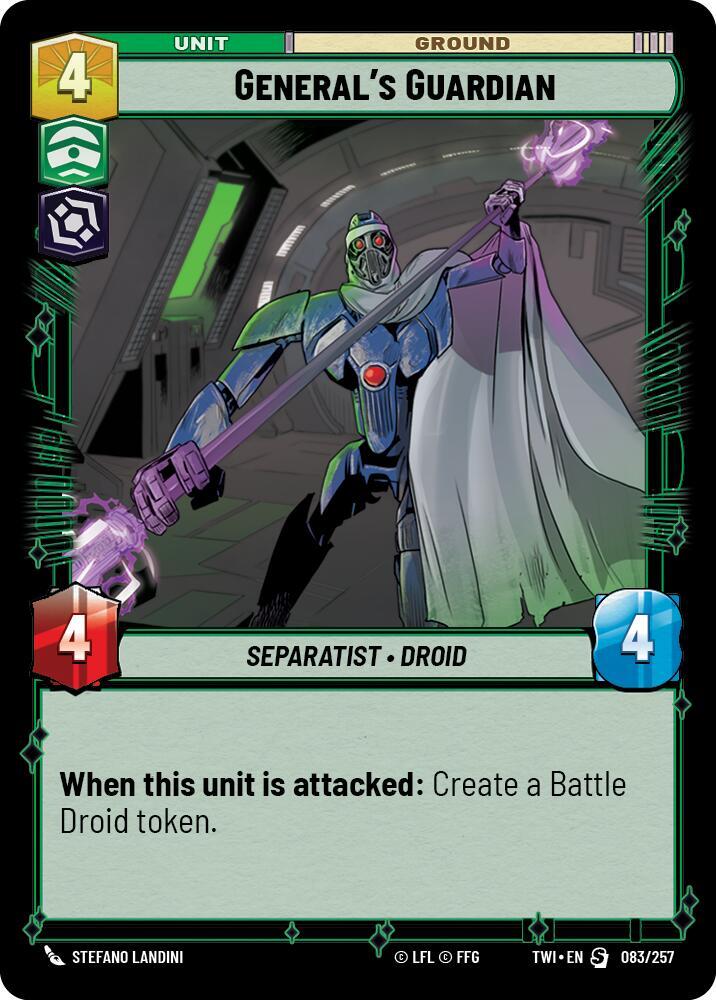 General's Guardian 083/257 Twilight of the Republic Star Wars card