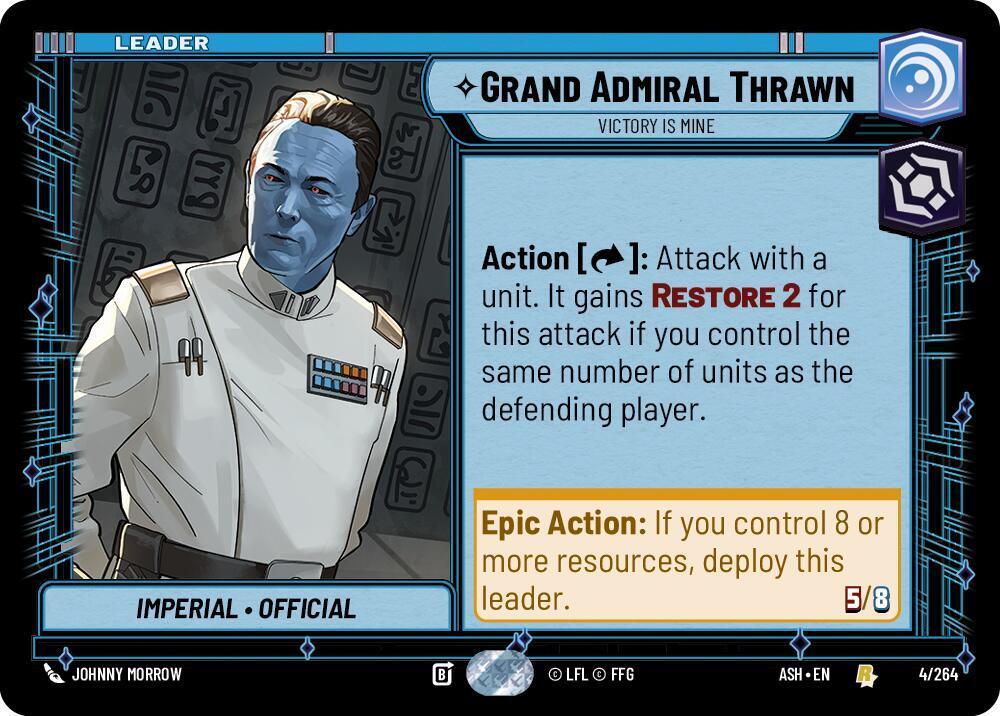 Grand Admiral Thrawn - Victory is Mine 4/264 Ashes of the Empire Star Wars card