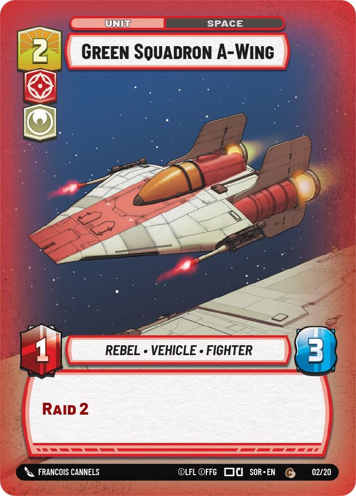 Green Squadron A-Wing 45708 Spark of Rebellion: Weekly Play Promos Star Wars card