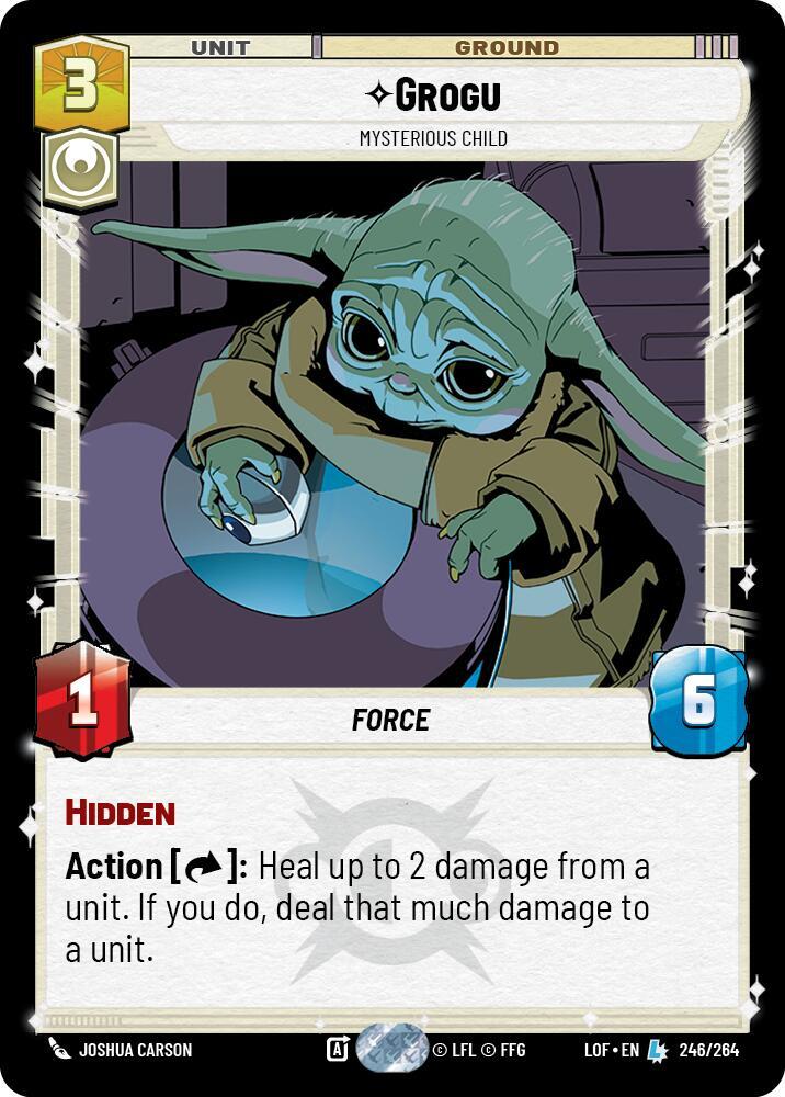 Grogu - Mysterious Child 246/264 Legends of the Force Star Wars card