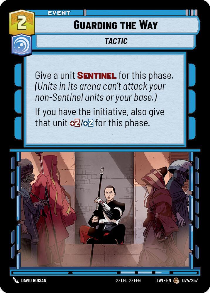 Guarding the Way 074/257 Twilight of the Republic Star Wars card