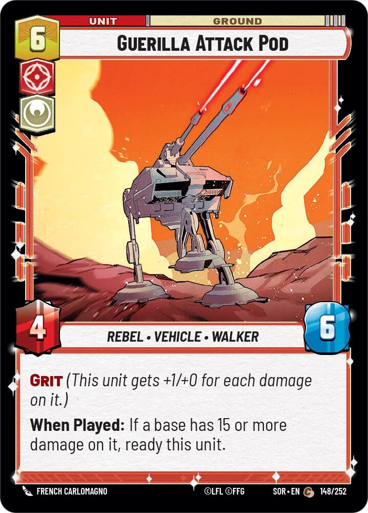 Guerilla Attack Pod 148/252 Spark of Rebellion Star Wars card