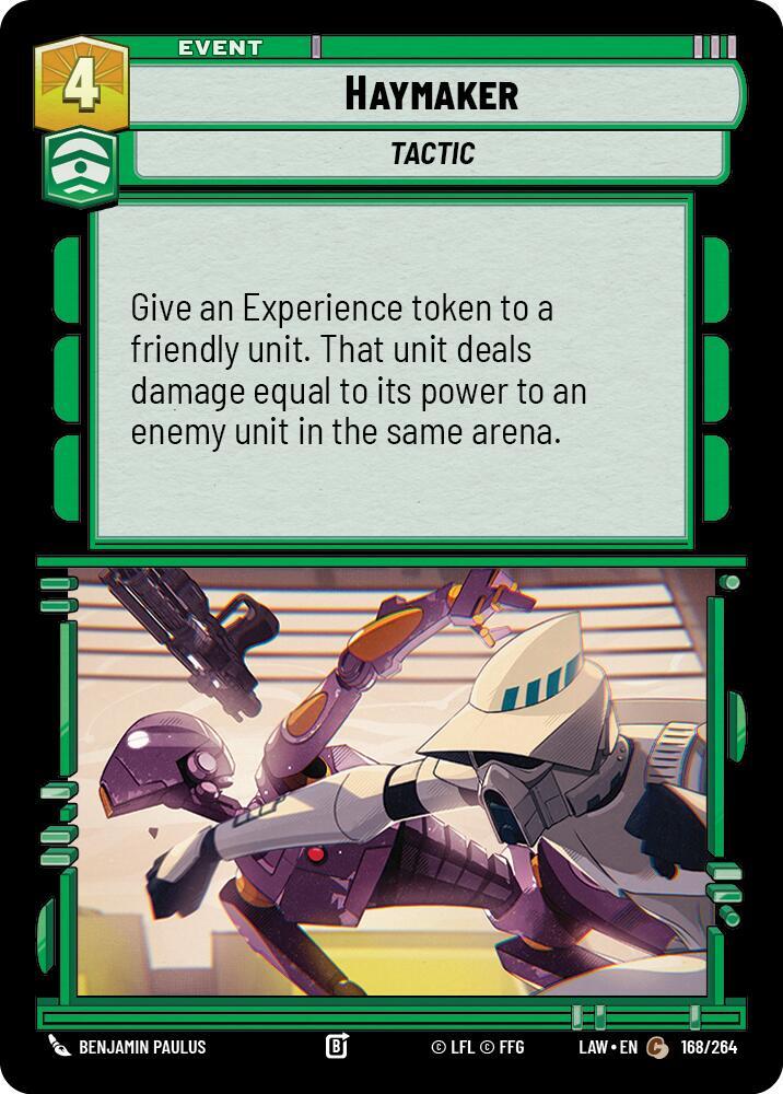 Haymaker 168/264 A Lawless Time Star Wars card