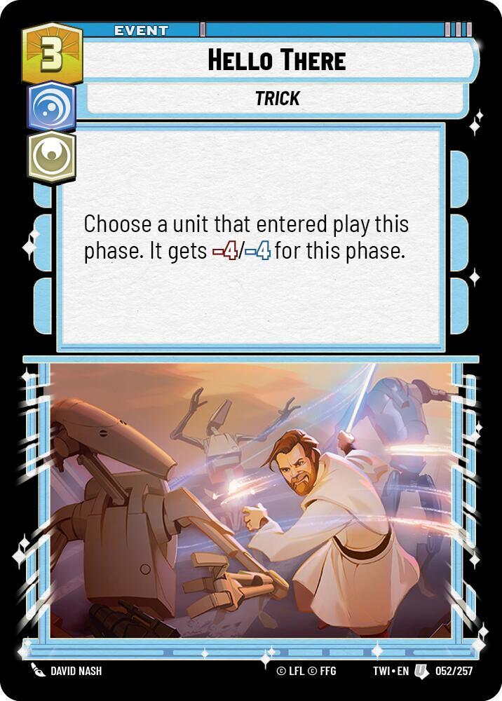 Hello There 052/257 Twilight of the Republic Star Wars card