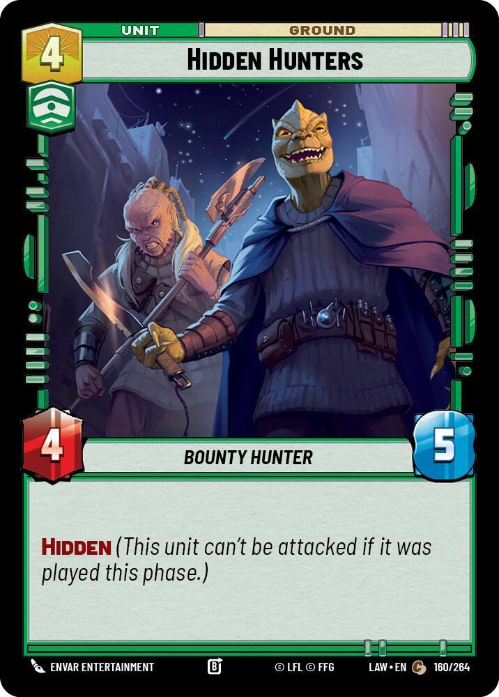 Hidden Hunters 160/264 A Lawless Time Star Wars card