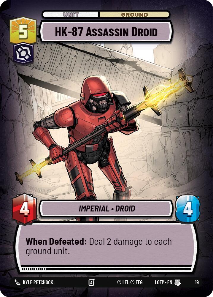 HK-87 Assassin Droid 19 Legends of the Force: Weekly Play Promos Star Wars card