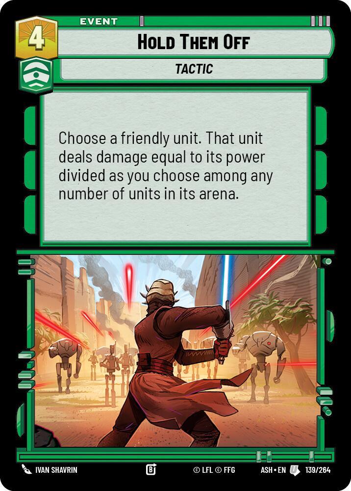 Hold Them Off 139/264 Ashes of the Empire Star Wars card