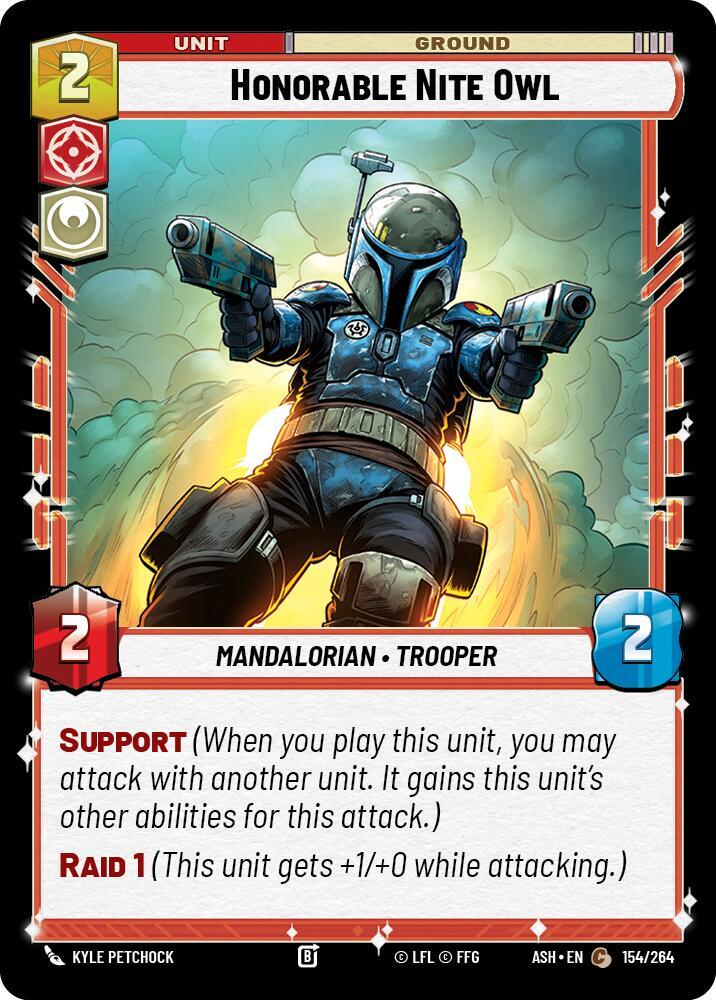 Honorable Nite Owl 154/264 Ashes of the Empire Star Wars card