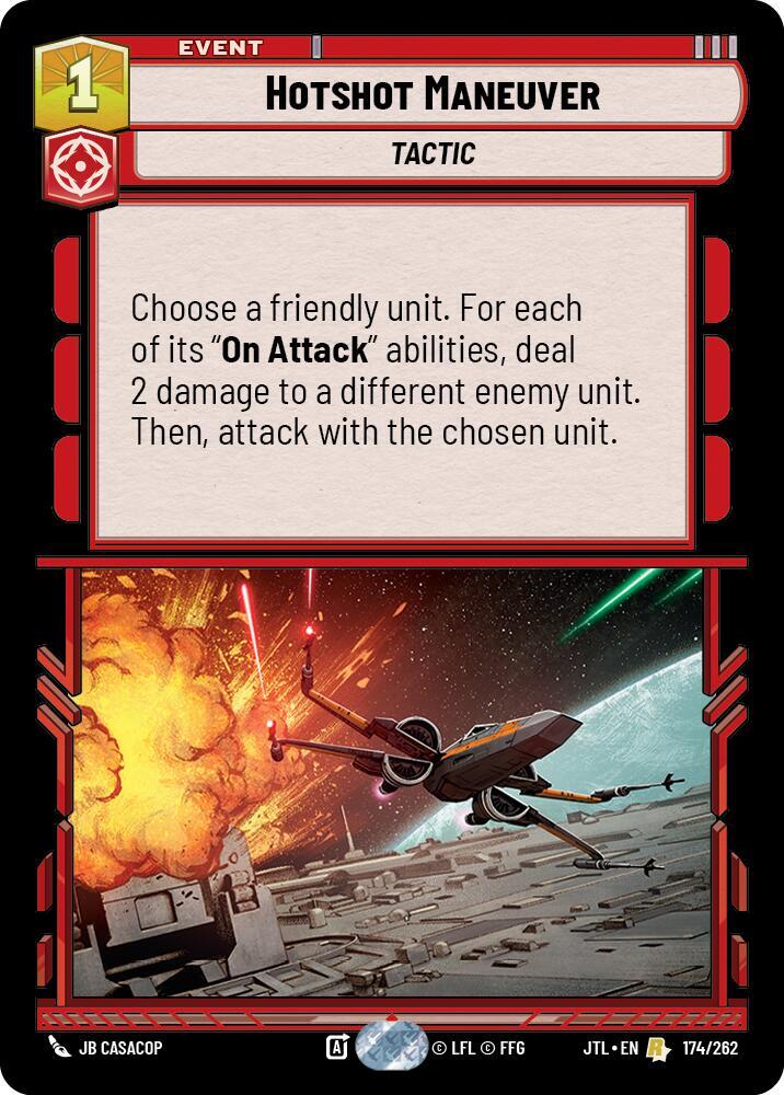 Hotshot Maneuver 174/262 Jump to Lightspeed Star Wars card