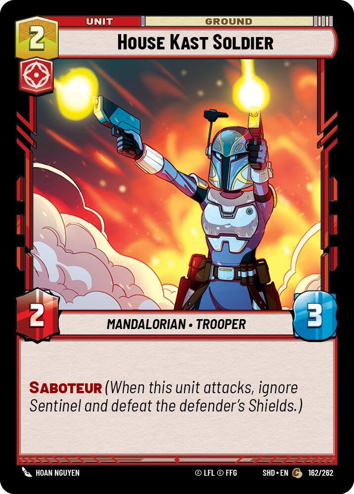 House Kast Soldier 162/262 Shadows of the Galaxy Star Wars card