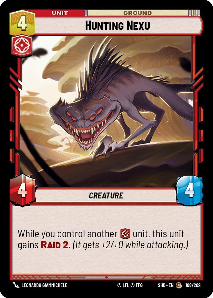 Hunting Nexu 168/262 Shadows of the Galaxy Star Wars card