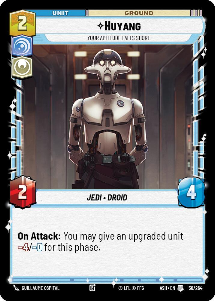 Huyang - Your Aptitude Falls Short 56/264 Ashes of the Empire Star Wars card