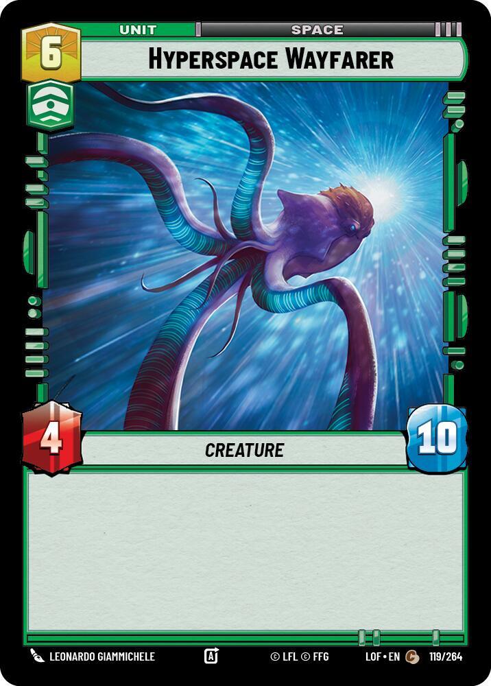 Hyperspace Wayfarer 119/264 Legends of the Force Star Wars card