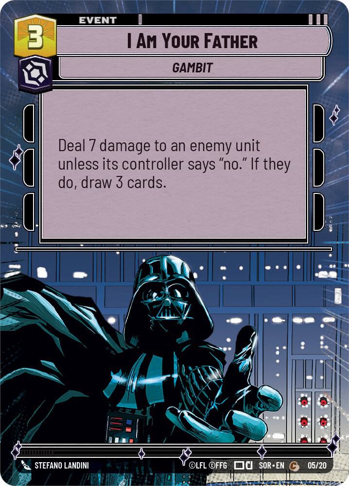 I Am Your Father (Hyperspace) 45797 Spark of Rebellion: Weekly Play Promos Star Wars card