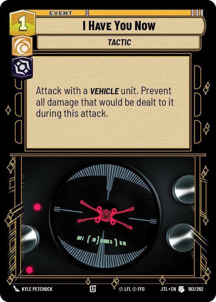 I Have You Now 193/262 Jump to Lightspeed Star Wars card