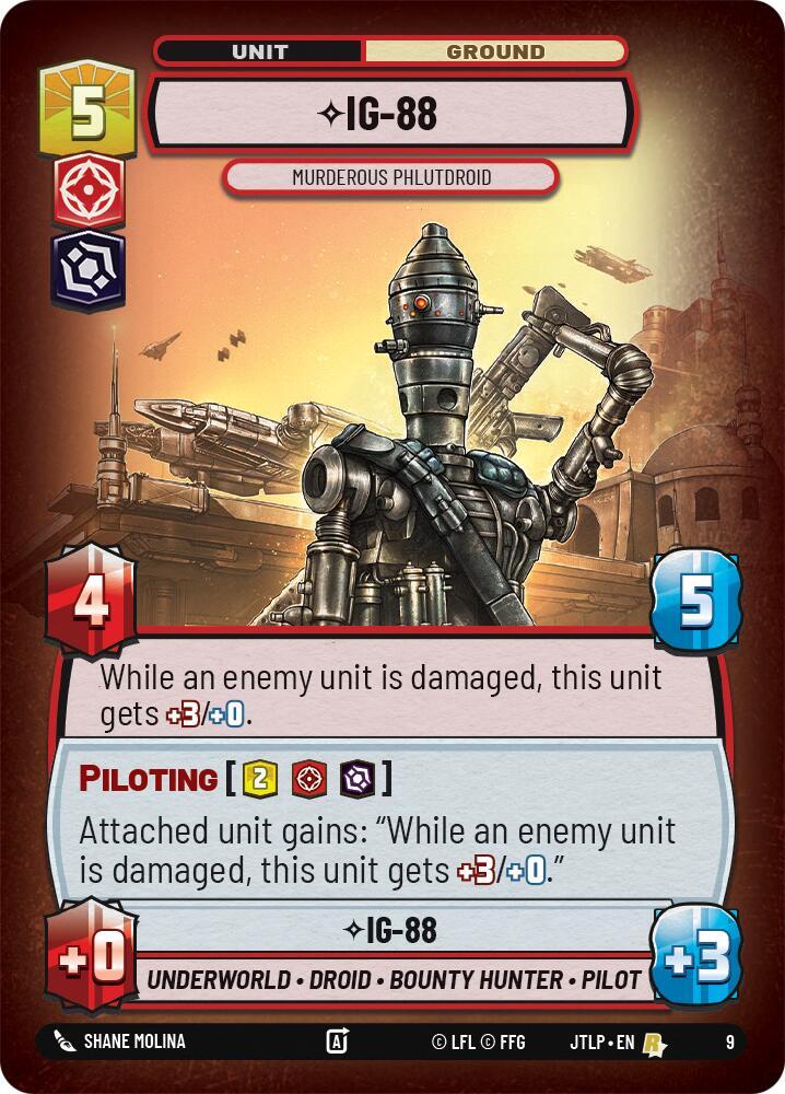 IG-88 - Murderous Phlutdroid 9 Jump to Lightspeed - Weekly Play Promos Star Wars card