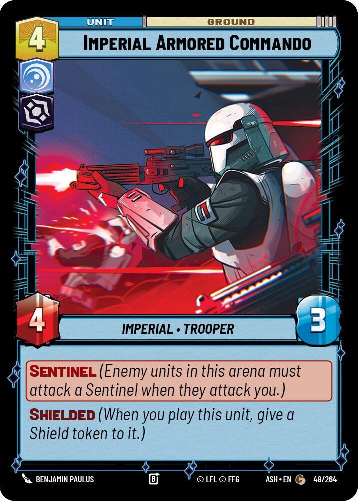 Imperial Armored Commando 48/264 Ashes of the Empire Star Wars card