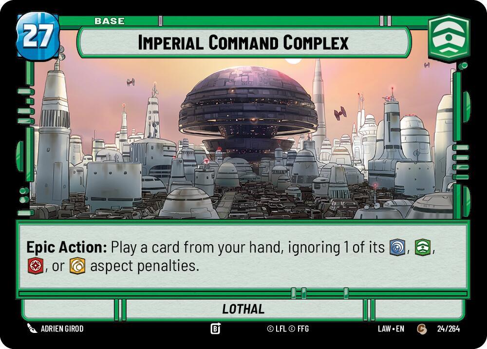 Imperial Command Complex // Credit 24 // T01 A Lawless Time Star Wars card