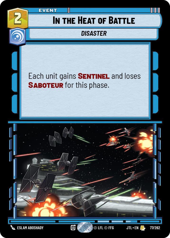 In the Heat of Battle 077/262 Jump to Lightspeed Star Wars card