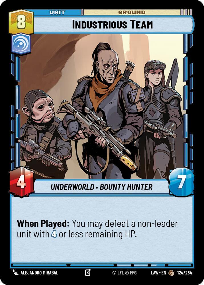 Industrious Team 124/264 A Lawless Time Star Wars card