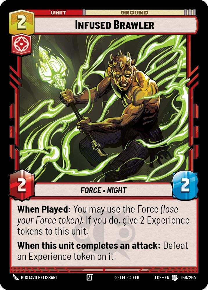 Infused Brawler 156/264 Legends of the Force Star Wars card