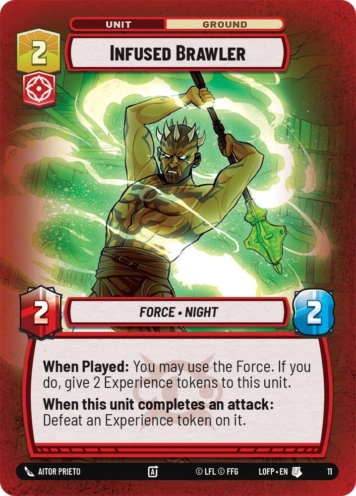 Infused Brawler 11 Legends of the Force: Weekly Play Promos Star Wars card