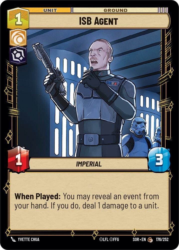 ISB Agent 176/252 Spark of Rebellion Star Wars card