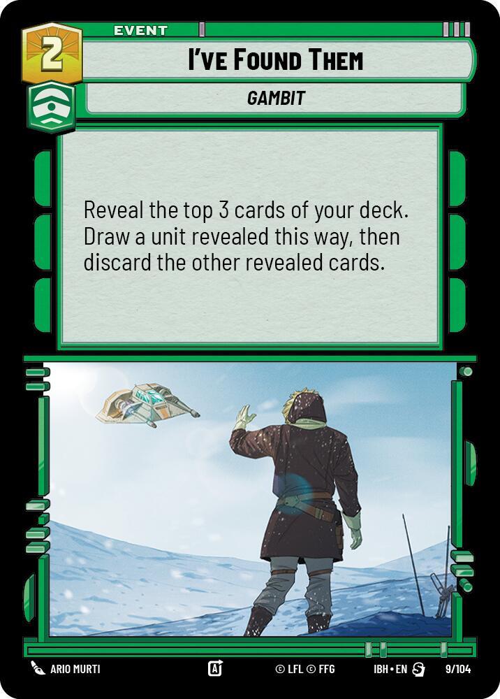 I've Found Them 9/104 Intro Battle Hoth Star Wars card