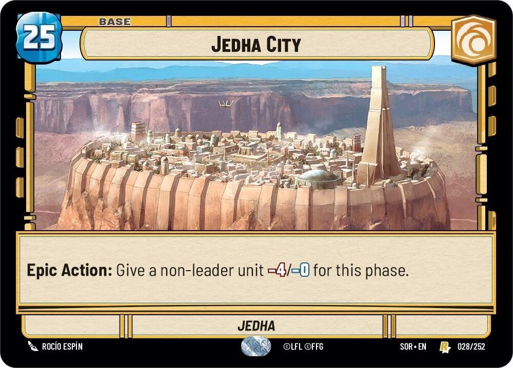 Jedha City 028/252 Spark of Rebellion Star Wars card