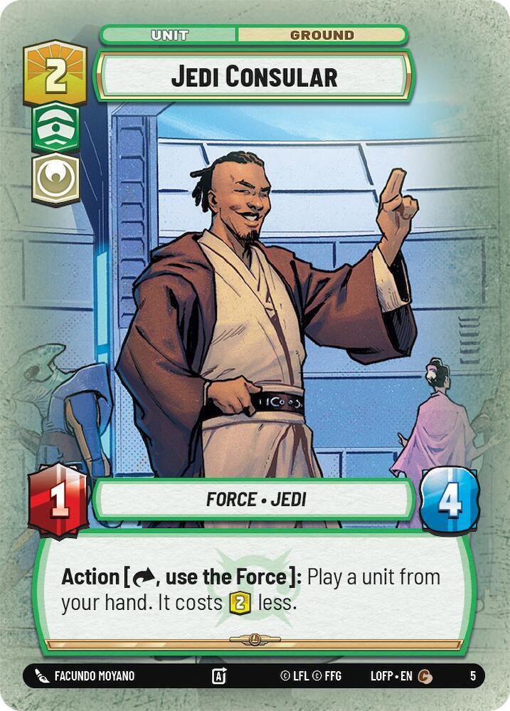 Jedi Consular 5 Legends of the Force: Weekly Play Promos Star Wars card