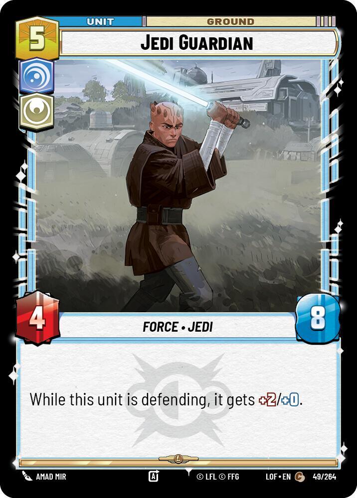 Jedi Guardian 049/264 Legends of the Force Star Wars card