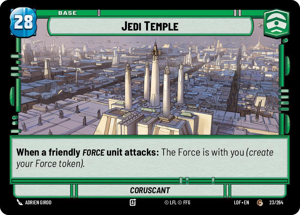 Jedi Temple // Experience 023/264 // T01/T03 Legends of the Force Star Wars card