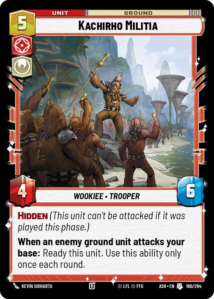 Kachirho Militia 160/264 Ashes of the Empire Star Wars card