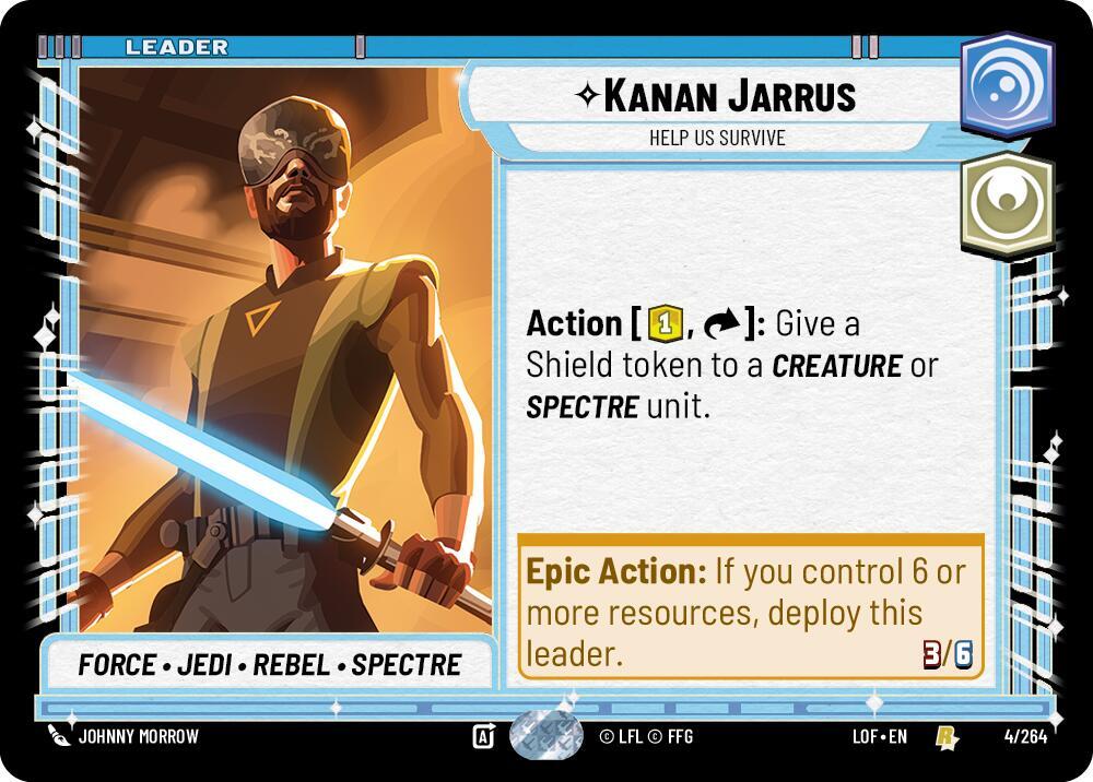 Kanan Jarrus - Help Us Survive 004/264 Legends of the Force Star Wars card