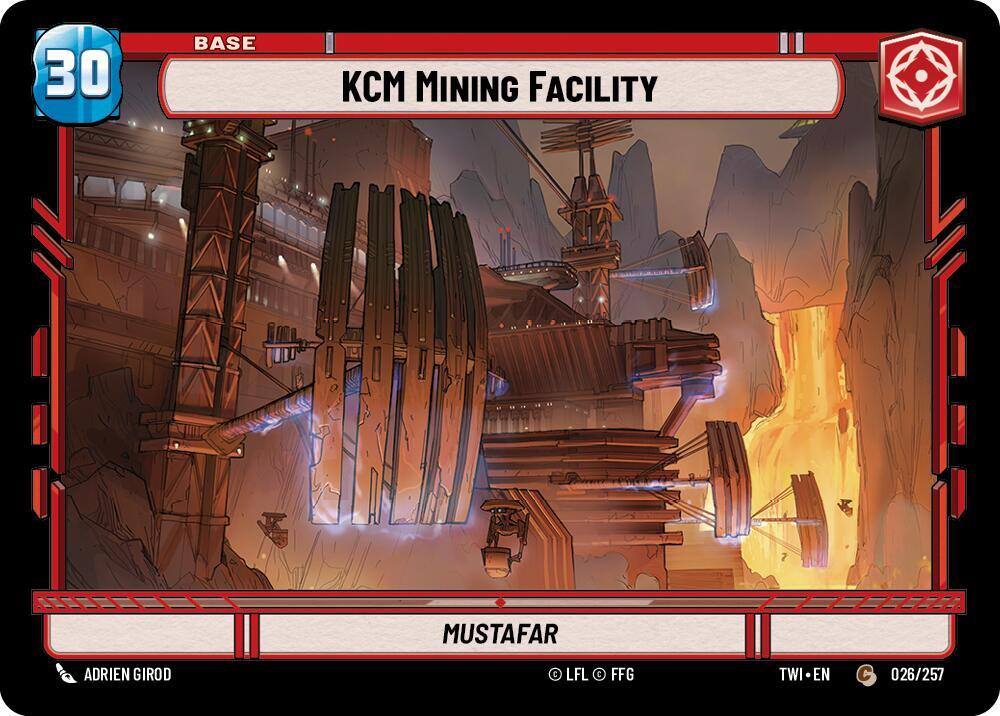 KCM Mining Facility // Battle Droid 026/257 // T01/T02 Twilight of the Republic Star Wars card