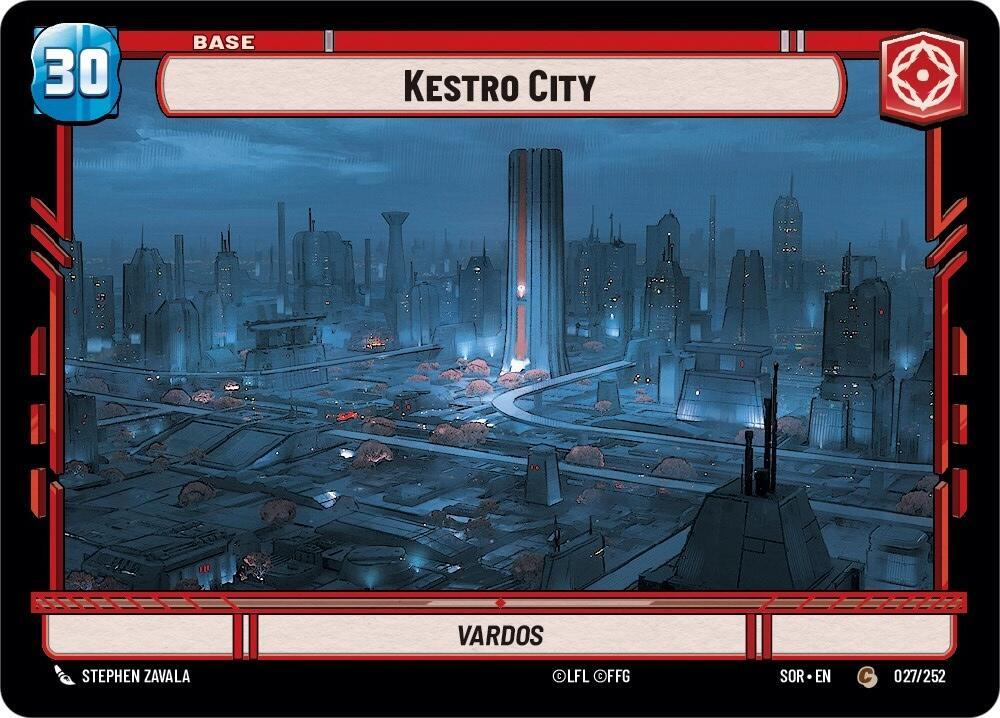 Kestro City // Experience 27 // T01 Spark of Rebellion Star Wars card