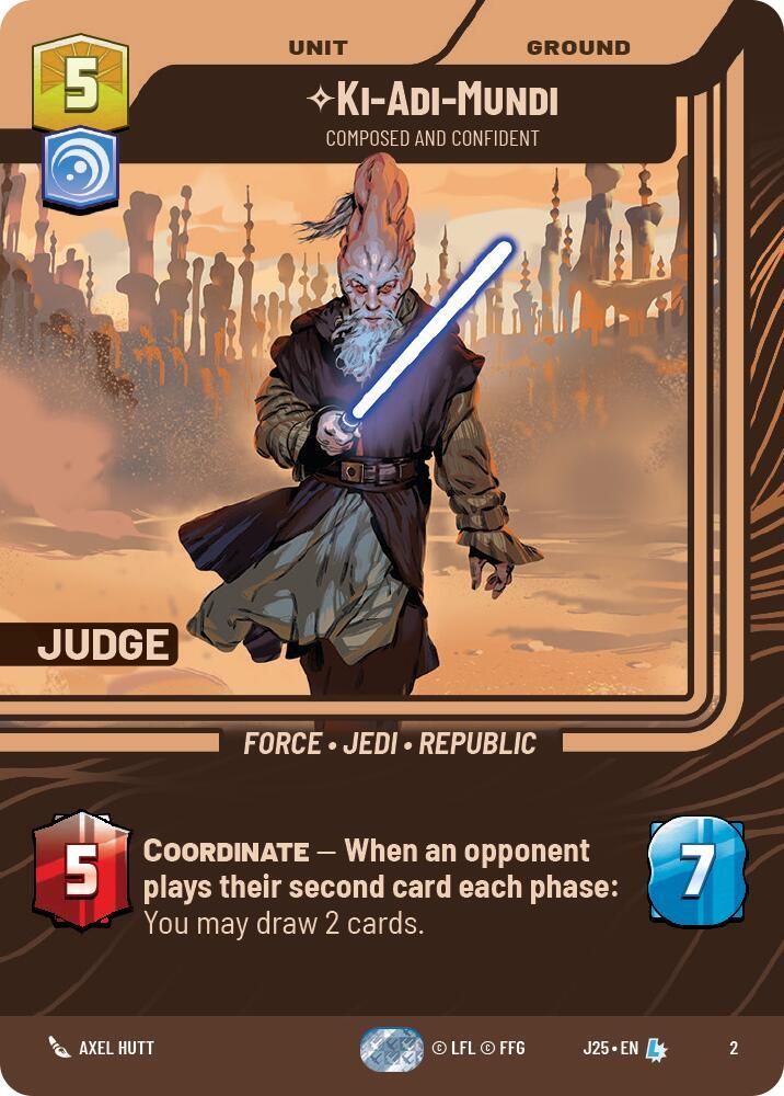 Ki-Adi-Mundi - Composed and Confident 2 Judge Promos Star Wars card