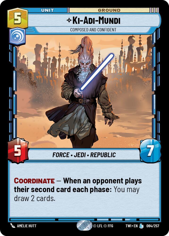 Ki-Adi-Mundi - Composed and Confident 064/257 Twilight of the Republic Star Wars card