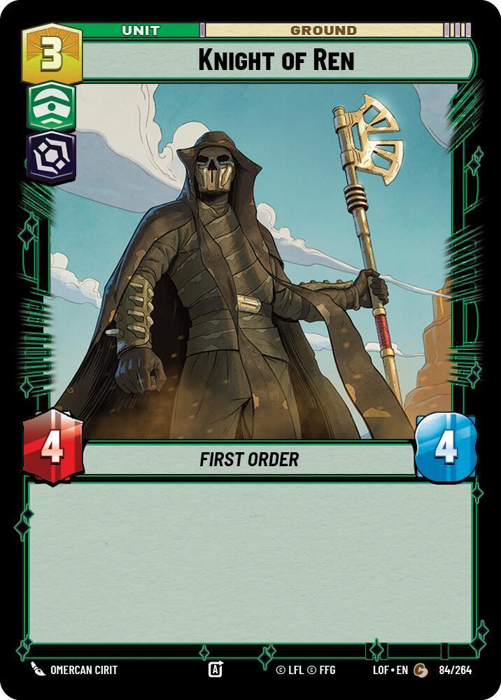 Knight of Ren 084/264 Legends of the Force Star Wars card