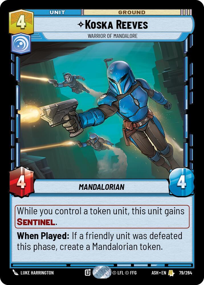 Koska Reeves - Warrior of Mandalore 79/264 Ashes of the Empire Star Wars card