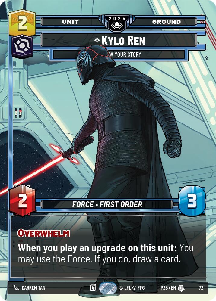 Kylo Ren - I Know Your Story 72 Organized Play Promos Star Wars card